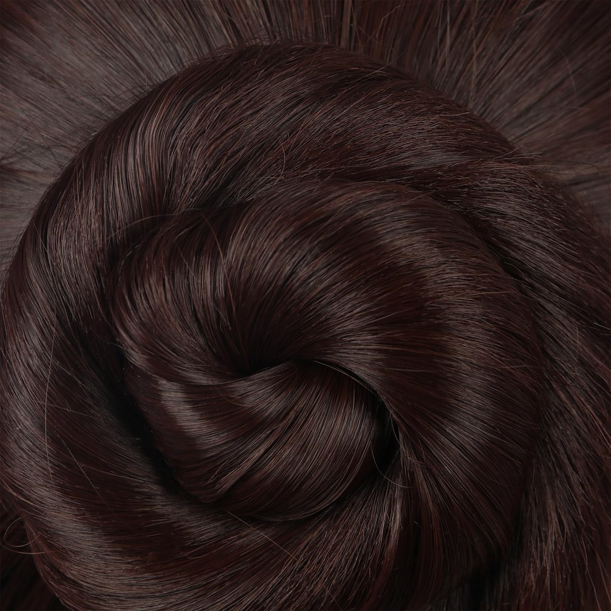 Yuehong Short Brown Double Buns Women Wig – Anime Cosplay Wig, Heat Resistant Synthetic Fiber, Breathable Costume Hair - görsel 13