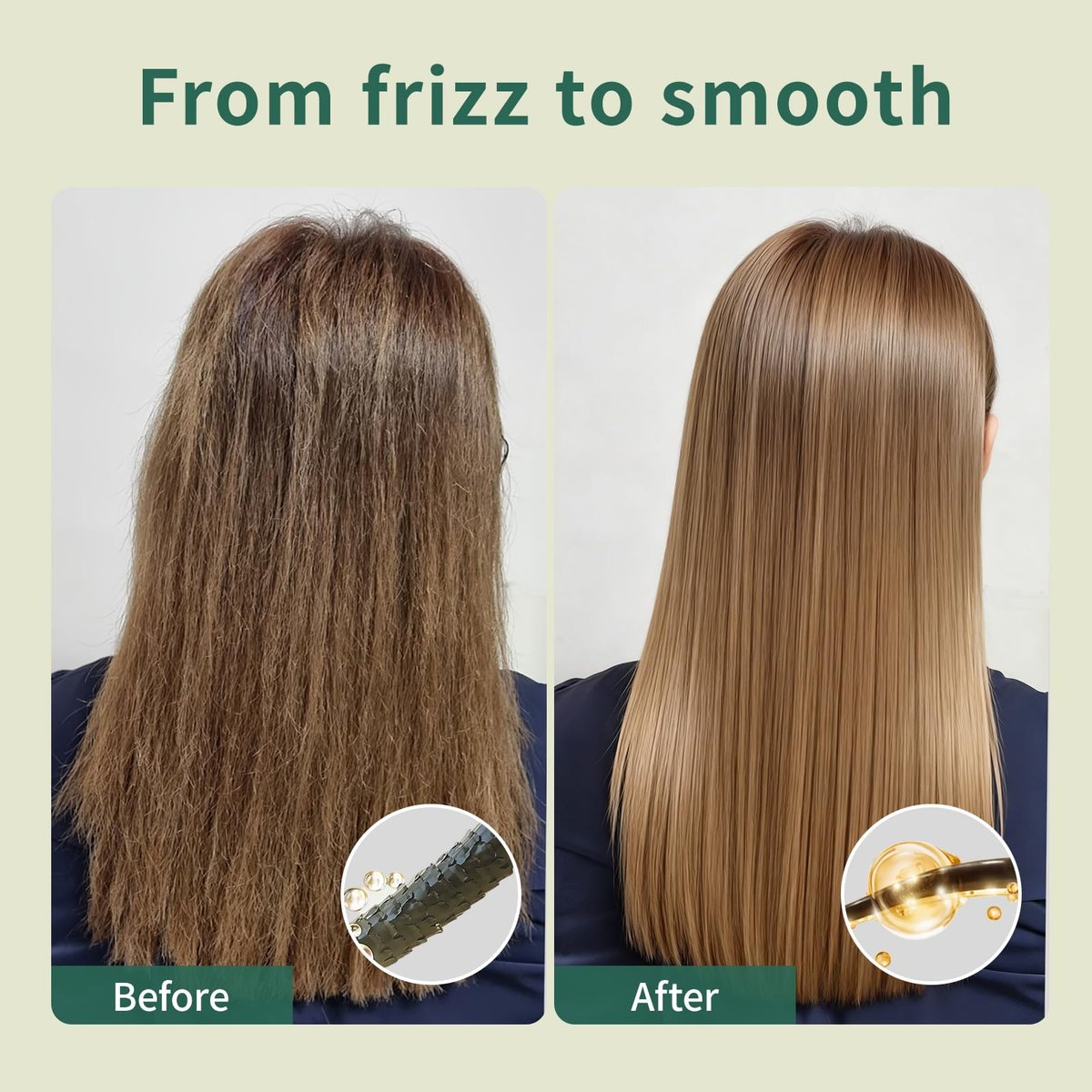Amifiy Keratin Hair Mask - Deep Conditioning Treatment for Dry & Damaged Hair, Anti-Frizz, Intensive Hydrating & Repairing, 8 Fl Oz - görsel 7