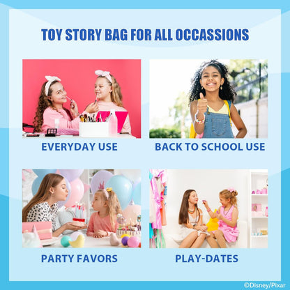 Toy Story Bag Makeup Set for Kids - Townley Girl Nail Polish, Lip Gloss, Lip Balm, Hair Pins, and Cosmetic Bag Gift Set