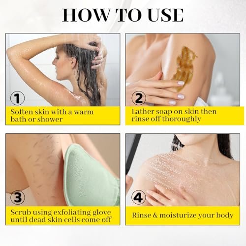 2Pack Moroccan Black Soap with Argan Oil - Beldi Soap for Hammam Ritual Body Scrub, Dead Skin Removal, Purifying Body Wash with Exfoliating Glove - görsel 12