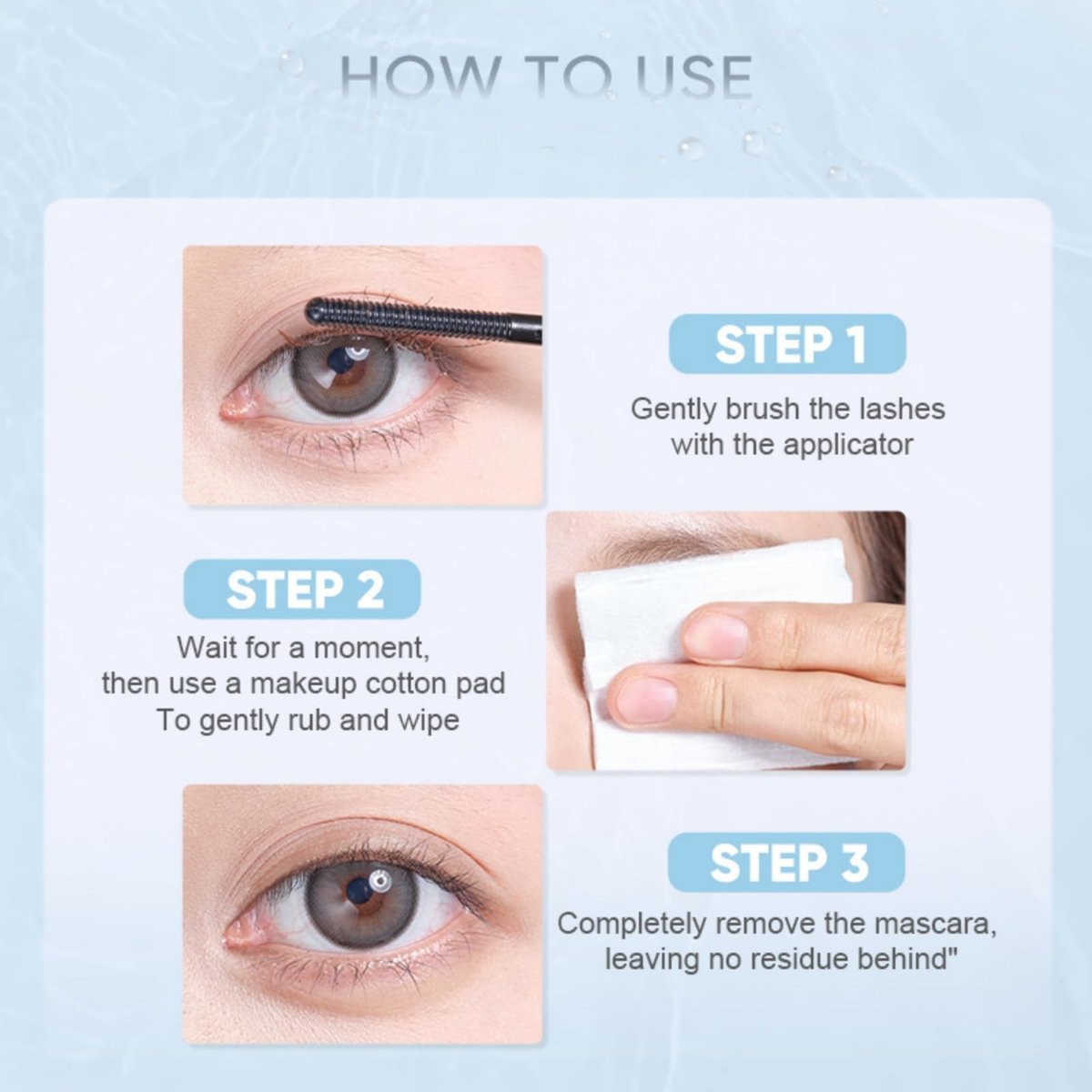JUDYDOLL Mascara Remover - Gentle Eye Makeup Remover for Waterproof Mascara, Sensitive Skin Friendly, 0.17 Fl Oz - görsel 11