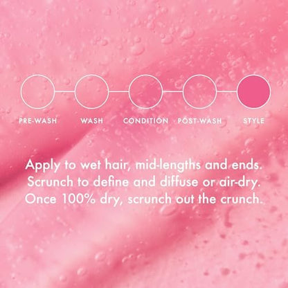 Umberto Giannini Curl Jelly Scrunching Jelly - Vegan & Cruelty Free Frizz Solution Gel for Curly or Wavy Hair, XL 16.9 fl oz Avelisse