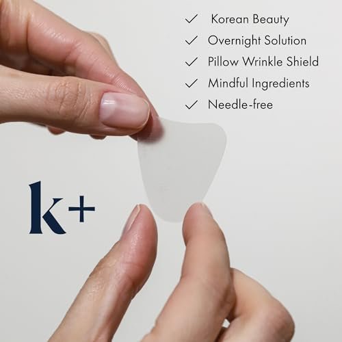 KPLUS K+ Overnight Wrinkle Patches for Forehead, Crow’s Feet & Smile Lines – 60 Count with Hyaluronic Acid, Peptides & Adenosine Avelisse
