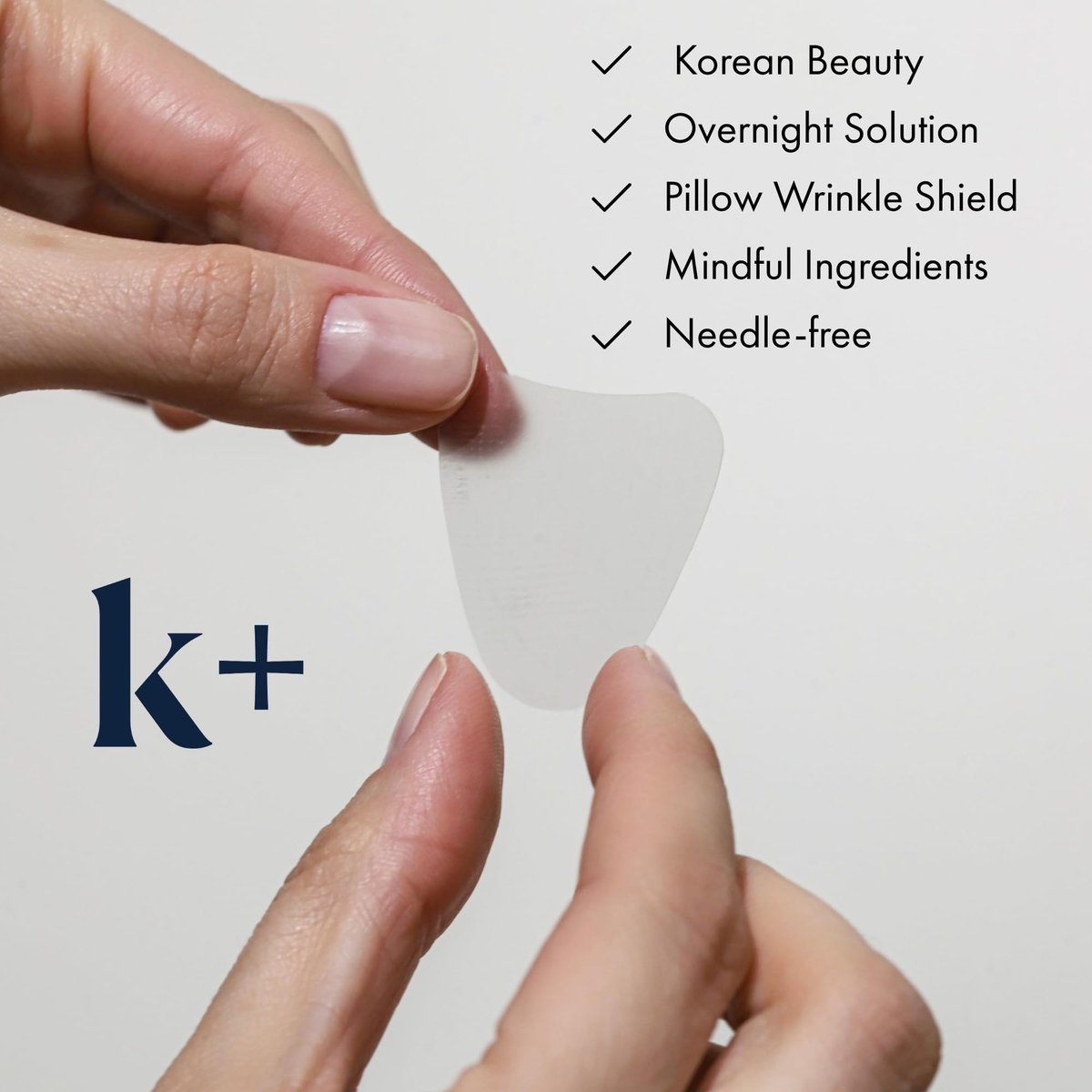 KPLUS K+ Overnight Wrinkle Patches for Forehead, Crow’s Feet & Smile Lines – 60 Count with Hyaluronic Acid, Peptides & Adenosine Avelisse