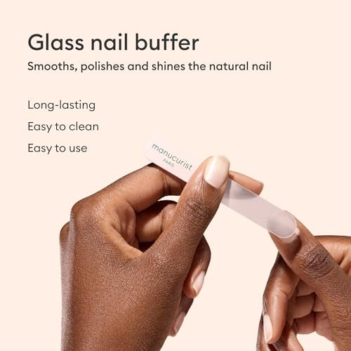 Manucurist Glass Nail Accessory Trio – Exclusive Tube Set with Glass Nail File, Buffer, and Cuticle Pusher – Manicure Tools Set for Women – Nail Care Accessories - görsel 10