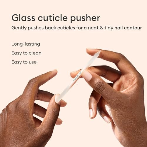 Manucurist Glass Nail Accessory Trio – Exclusive Tube Set with Glass Nail File, Buffer, and Cuticle Pusher – Manicure Tools Set for Women – Nail Care Accessories - görsel 12