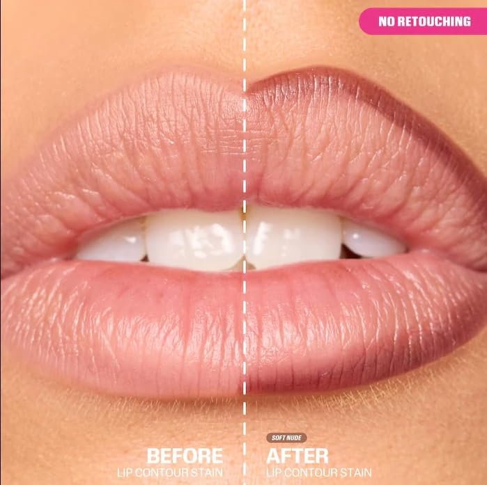 Huda Lip Contour Stain Lip Tint - Soft Nude (0.03 Fl Oz) Avelisse