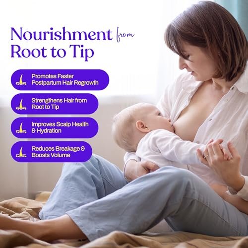 Mama’s Select Postpartum Hair Loss Vitamins – Reduce Shedding, Restore Thickness, Shine & Strength – Safe for Breastfeeding Avelisse
