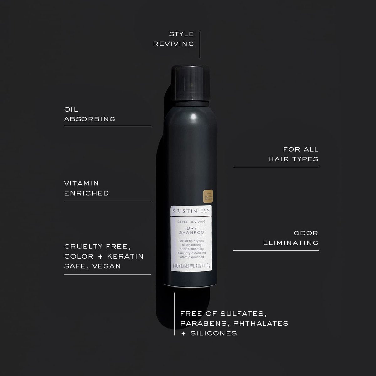 Kristin Ess 2-in-1 Bundle Home & Travel Size Dry Shampoo Spray for Oily Hair - Absorbs Oil, Adds Volume, Style Extender + Fragrance Refresher - Sulfate-Free, Vegan & Color Safe - Fresh Pear Fragrance Avelisse