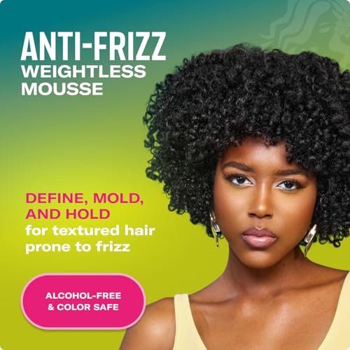 Mielle Organics Avocado & Tamanu Curly Hair Mousse - Anti Frizz Hair Foam for Curly, Wavy, Coily Styles - Medium Hold Styling to Define & Control for a Soft, Natural Shine Finish (7.5oz) Avelisse