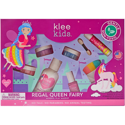 Klee Naturals Deluxe Mineral Play Makeup Kit - Non-Toxic, Kid-Friendly, Made in USA (Regal Queen Fairy) Avelisse