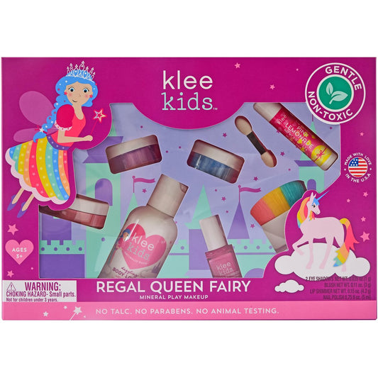 Klee Naturals Deluxe Mineral Play Makeup Kit - Non-Toxic, Kid-Friendly, Made in USA (Regal Queen Fairy) Avelisse