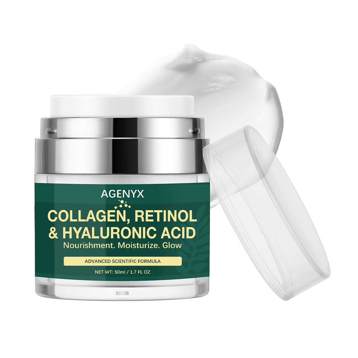 Agenyx Retinol Cream Face Moisturizer with Collagen & Hyaluronic Acid - Anti Aging Wrinkle Repair Night Cream for Women & Men, 1.7 oz - görsel 14