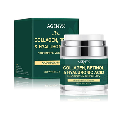 Agenyx Retinol Cream Face Moisturizer with Collagen & Hyaluronic Acid - Anti Aging Wrinkle Repair Night Cream for Women & Men, 1.7 oz