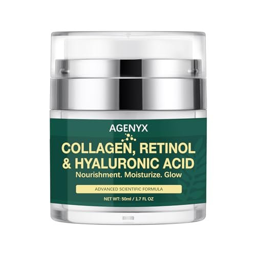 Agenyx Retinol Cream Face Moisturizer with Collagen & Hyaluronic Acid - Anti Aging Wrinkle Repair Night Cream for Women & Men, 1.7 oz - görsel 1
