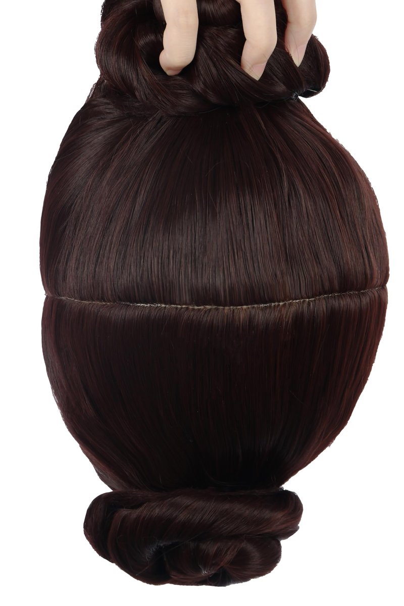 VGbeaty Women Short Curly Brown Wig with 2 Buns – Princess Anime Cosplay Funny Wig, Heat Resistant Synthetic Fiber, Soft Durable Adjustable Size Breathable Cap for Halloween Costume Fancy Party - görsel 13