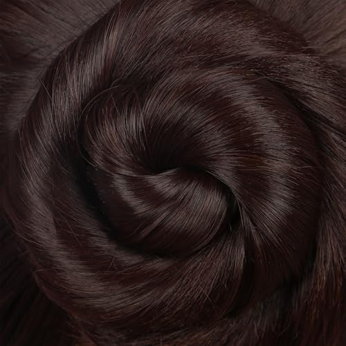 VGbeaty Women Short Curly Brown Wig with 2 Buns – Princess Anime Cosplay Funny Wig, Heat Resistant Synthetic Fiber, Soft Durable Adjustable Size Breathable Cap for Halloween Costume Fancy Party - görsel 12