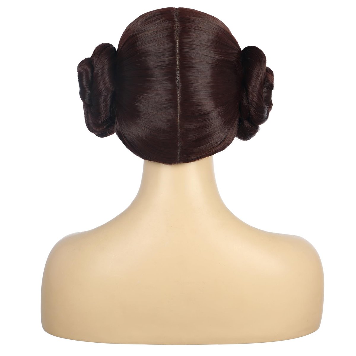 VGbeaty Women Short Curly Brown Wig with 2 Buns – Princess Anime Cosplay Funny Wig, Heat Resistant Synthetic Fiber, Soft Durable Adjustable Size Breathable Cap for Halloween Costume Fancy Party - görsel 9