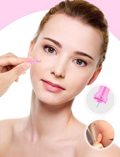 50 Pack Disposable Lancets for Facial Extraction – Stainless Steel Acne Needle Tools for Blackhead Removal, Pink - görsel 10