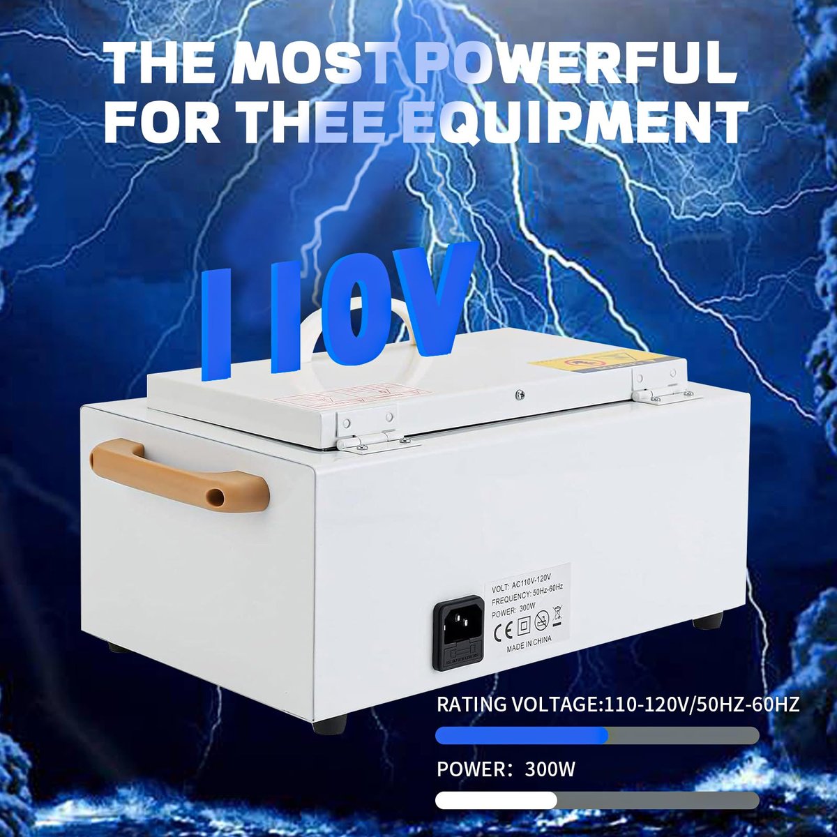 JUSTHERE High Temperature Sterilizer Autoclave Machine – 110V 300W 1.5L Metal Tool Cleaner for Nail & Beauty Tools (White) Avelisse