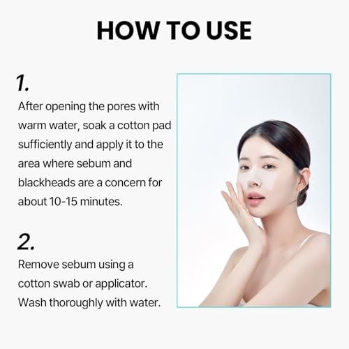 ilso Super Melting Sebum Softener – Pore Cleansing Solution with 40 Skin Wrap Cotton Pads, 5.29 fl oz, Korean Skincare for Blackheads & Sebum Avelisse