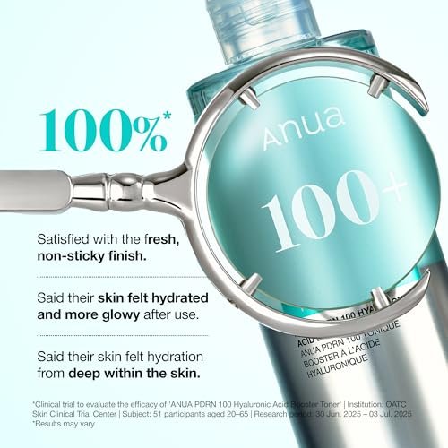 Anua PDRN 100 Hyaluronic Acid Booster Toner – Hydrating Face Toner for Dry Skin with Salmon DNA & Collagen, Glass Skin Glow, Daily Moisturizing Toner, Korean Skincare, 8.45 fl oz Avelisse