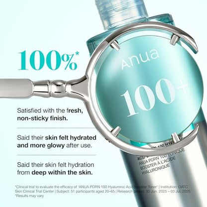 Anua PDRN 100 Hyaluronic Acid Booster Toner – Hydrating Face Toner for Dry Skin with Salmon DNA & Collagen, Glass Skin Glow, Daily Moisturizing Toner, Korean Skincare, 8.45 fl oz Avelisse