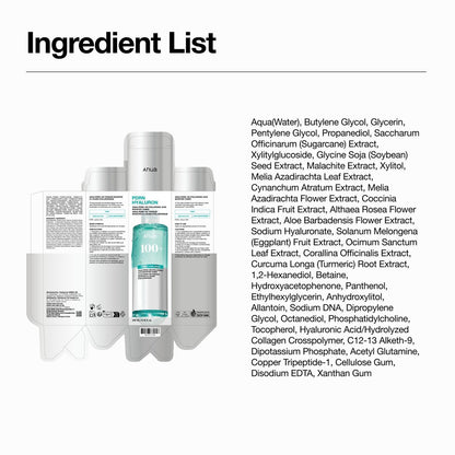 Anua PDRN 100 Hyaluronic Acid Booster Toner – Hydrating Face Toner for Dry Skin with Salmon DNA & Collagen, Glass Skin Glow, Daily Moisturizing Toner, Korean Skincare, 8.45 fl oz Avelisse