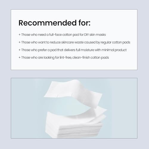 ILSO Skin Wrap Cotton Pad – Thin Layer DIY Toner Pad & Sheet Mask, 40 Sheets, 1.57 x 4.25 Inches, Korean Skincare - görsel 16