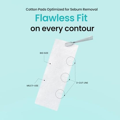 ILSO Skin Wrap Cotton Pad – Thin Layer DIY Toner Pad & Sheet Mask, 40 Sheets, 1.57 x 4.25 Inches, Korean Skincare