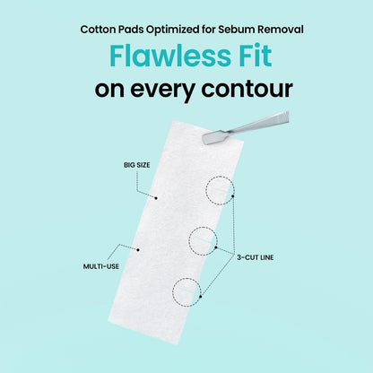 ILSO Skin Wrap Cotton Pad – Thin Layer DIY Toner Pad & Sheet Mask, 40 Sheets, 1.57 x 4.25 Inches, Korean Skincare