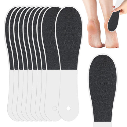 10 Pack Foot File - Professional Callus Remover, Double-Sided Sandpaper Pedicure Tool for Dead Skin Removal, Foot Rasp for Women and Men