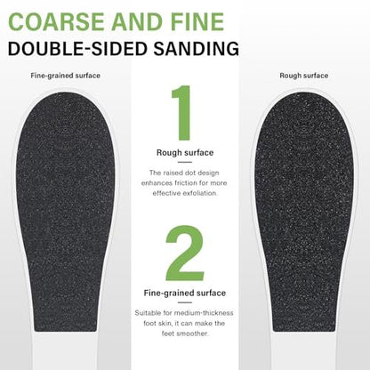 10 Pack Foot File - Professional Callus Remover, Double-Sided Sandpaper Pedicure Tool for Dead Skin Removal, Foot Rasp for Women and Men