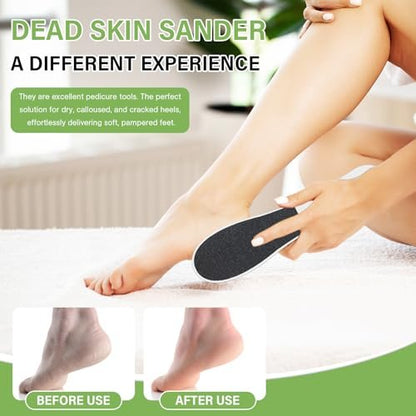 10 Pack Foot File - Professional Callus Remover, Double-Sided Sandpaper Pedicure Tool for Dead Skin Removal, Foot Rasp for Women and Men