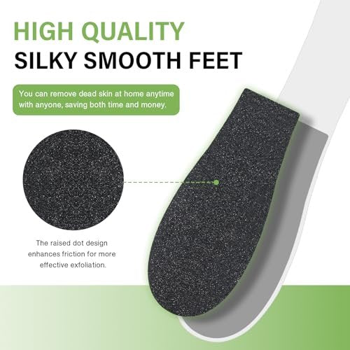10 Pack Foot File - Professional Callus Remover, Double-Sided Sandpaper Pedicure Tool for Dead Skin Removal, Foot Rasp for Women and Men - görsel 6