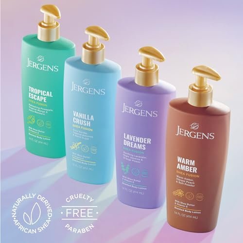 Jergens Shea Fusion Tropical Escape Body Lotion - 14 fl oz, Moisturizing Lotion with Shea Butter & Vitamin E - görsel 8