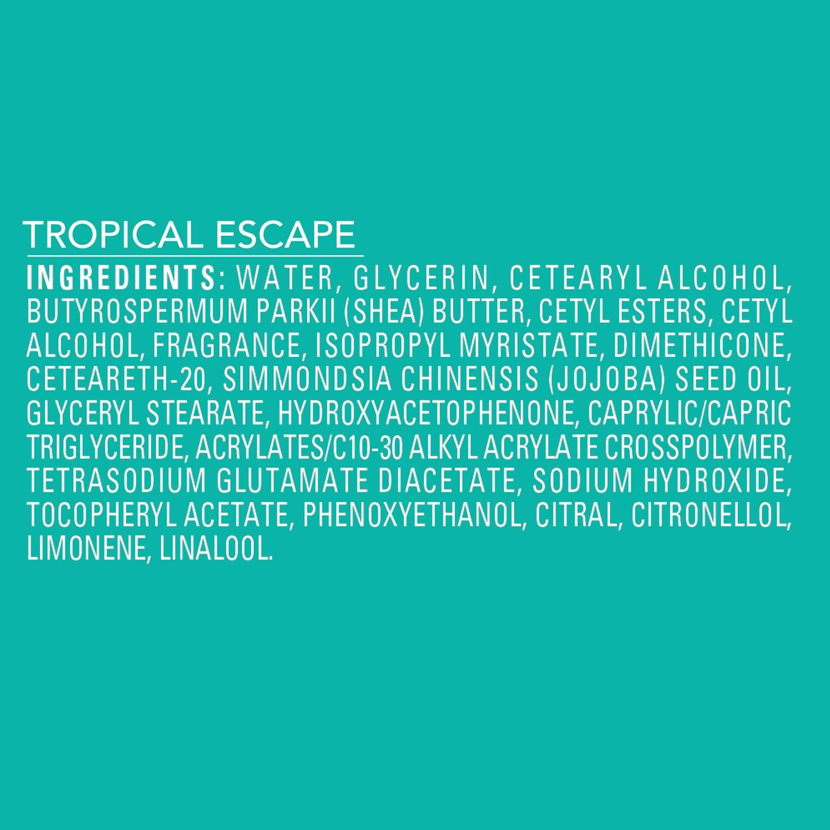 Jergens Shea Fusion Tropical Escape Body Lotion - 14 fl oz, Moisturizing Lotion with Shea Butter & Vitamin E - görsel 9