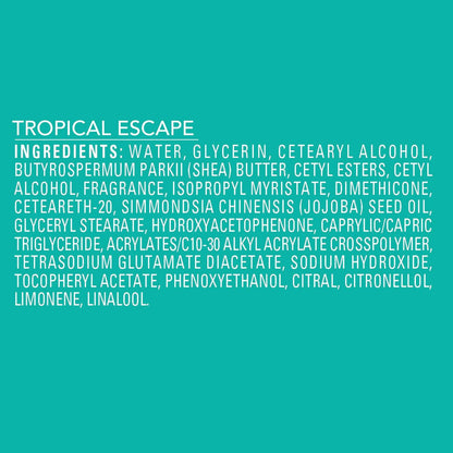 Jergens Shea Fusion Tropical Escape Body Lotion - 14 fl oz, Moisturizing Lotion with Shea Butter & Vitamin E