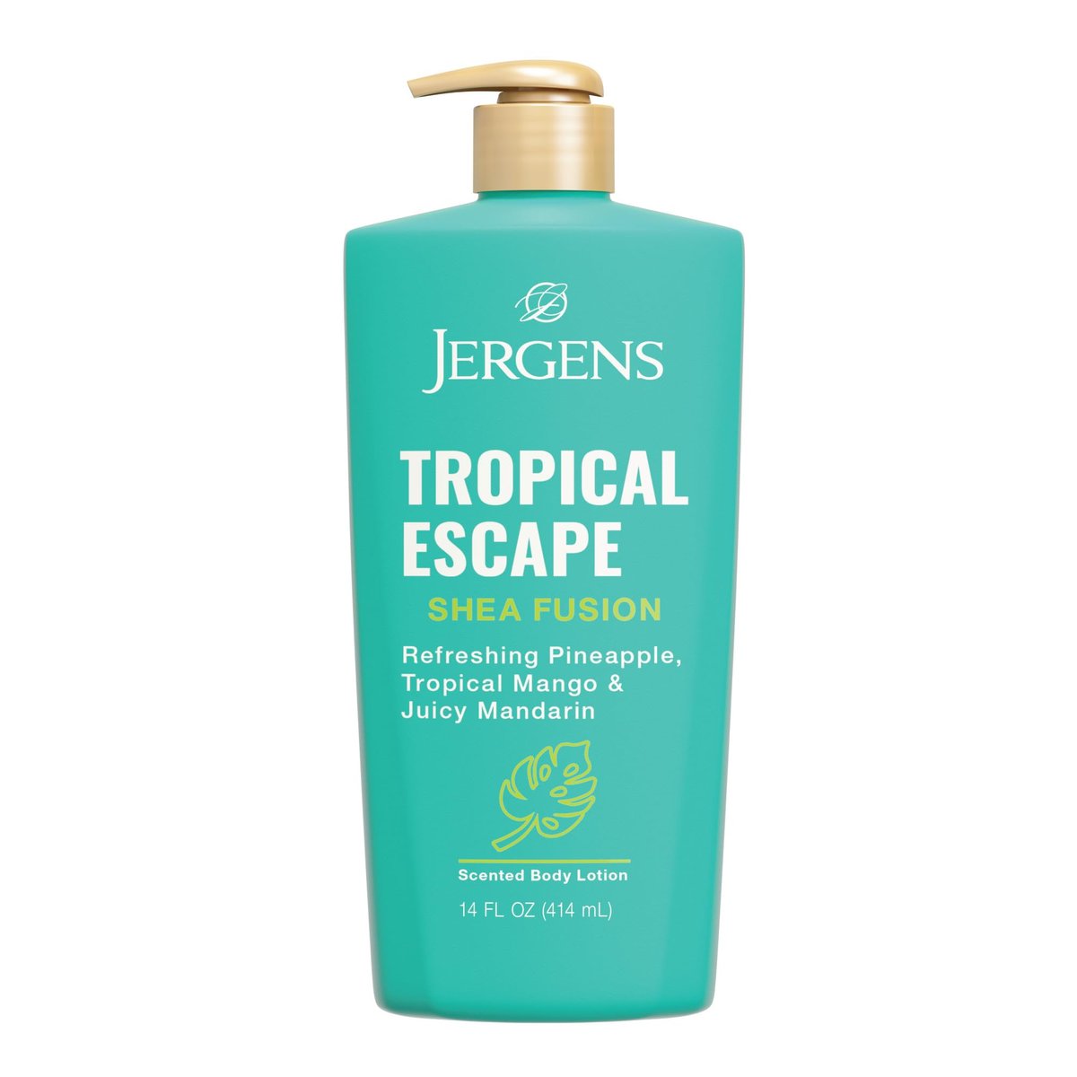 Jergens Shea Fusion Tropical Escape Body Lotion - 14 fl oz, Moisturizing Lotion with Shea Butter & Vitamin E - görsel 1