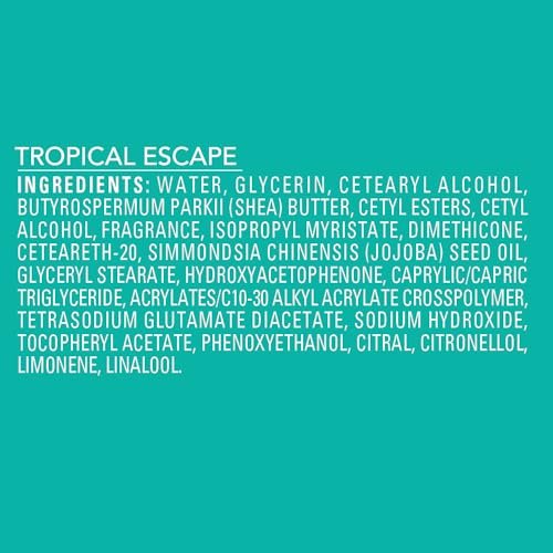 Jergens Shea Fusion Tropical Escape Body Lotion - 14 fl oz, Moisturizing Lotion with Shea Butter & Vitamin E - görsel 10