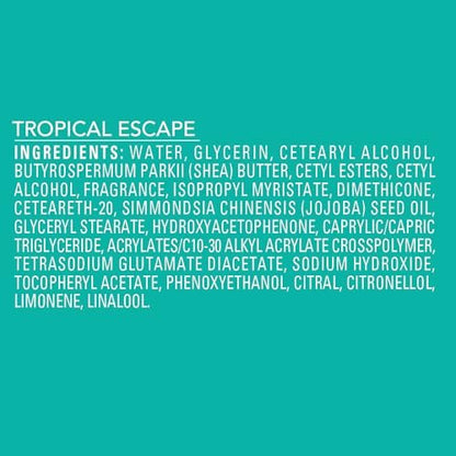 Jergens Shea Fusion Tropical Escape Body Lotion - 14 fl oz, Moisturizing Lotion with Shea Butter & Vitamin E