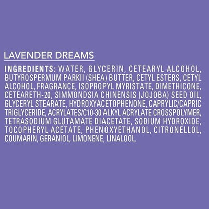 Jergens Shea Fusion Lavender Dreams Body Lotion - 14 Fl Oz | Moisturizer with Shea Butter & Vitamin E