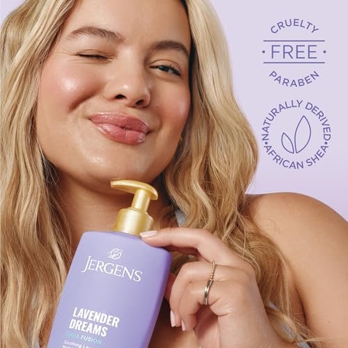 Jergens Shea Fusion Lavender Dreams Body Lotion - 14 Fl Oz | Moisturizer with Shea Butter & Vitamin E - görsel 6