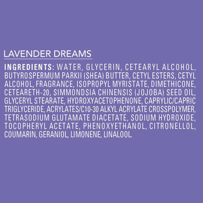 Jergens Shea Fusion Lavender Dreams Body Lotion - 14 Fl Oz | Moisturizer with Shea Butter & Vitamin E