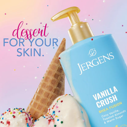 Jergens Shea Fusion Vanilla Crush Body Lotion for Dry Skin – 14 fl oz