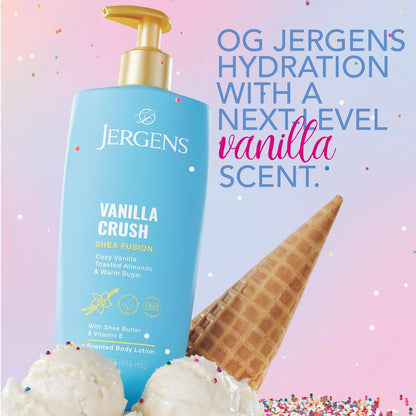 Jergens Shea Fusion Vanilla Crush Body Lotion for Dry Skin – 14 fl oz
