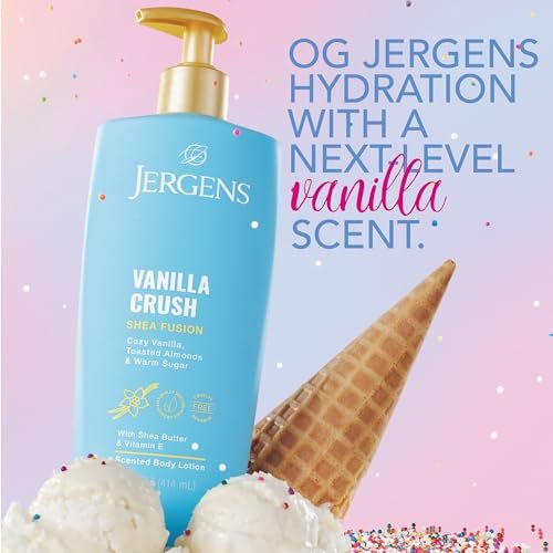 Jergens Shea Fusion Vanilla Crush Body Lotion for Dry Skin – 14 fl oz - görsel 6