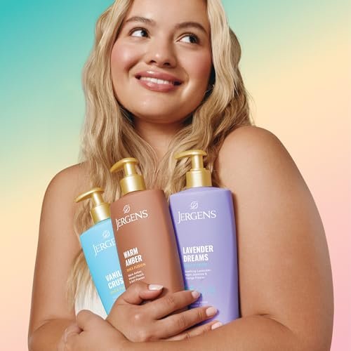 Jergens Shea Fusion Warm Amber Scented Lotion - Moisturizing Body Lotion with Shea Butter and Vitamin E, 14 fl oz - görsel 12