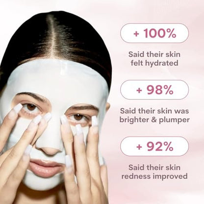 Quasi Bio-Collagen Face Mask Overnight – Hydrating Korean Sheet Mask with Niacinamide & Low Molecular Collagen – Firming & Smoothing Skincare for All Skin Types – 4 Masks Avelisse