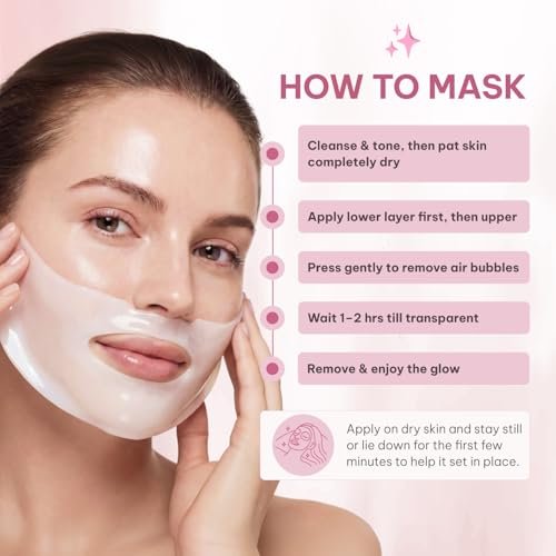 Quasi Bio-Collagen Face Mask Overnight – Hydrating Korean Sheet Mask with Niacinamide & Low Molecular Collagen – Firming & Smoothing Skincare for All Skin Types – 4 Masks Avelisse